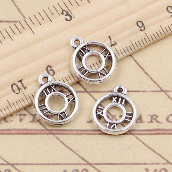 20pcs Charms Clock Pocket Watch 16x13mm Tibetan Silver Color Pendants Antique Jewelry Making DIY Handmade Craft