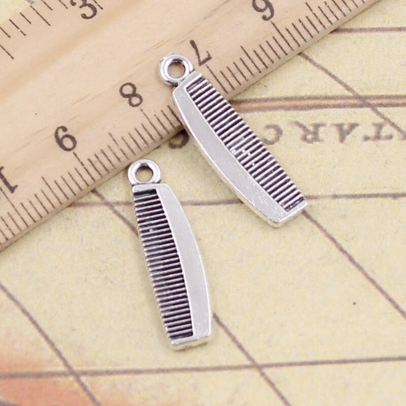 20pcs Charms Comb 16x7mm Tibetan Silver Color Pendants Antique Jewelry Making DIY Handmade Craft Pendant