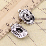 20pcs Charms Cowboy Hat 23x13mm Tibetan Silver Color Pendants Antique Jewelry Making DIY Handmade Craft Bronze Pendant