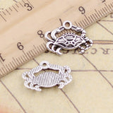 20pcs Charms Crab Crustacean 14x20mm Tibetan Bronze Silver Color Pendants Antique Jewelry Making DIY Handmade Craft
