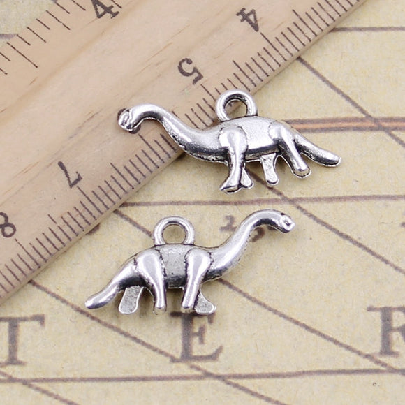 20pcs Charms Dinosaur Brontosaurus 27x12mm Tibetan Bronze Silver Color Pendants Antique Jewelry Making DIY Handmade Craft EF3750
