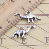 20pcs Charms Dinosaur Brontosaurus 27x12mm Tibetan Bronze Silver Color Pendants Antique Jewelry Making DIY Handmade Craft EF3750