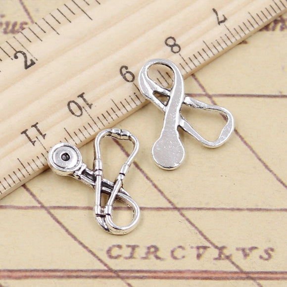 20pcs Charms Doctor Stethoscope 20x17mm Tibetan Silver Color Pendants Antique Jewelry Making DIY Handmade Craft
