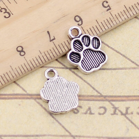 20pcs Charms Dog Claw Bear Paw 15x12mm Tibetan Silver Color Pendants Antique Jewelry Making DIY Handmade Craft ef3918