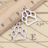20pcs Charms Dog Claw Bear Paw 19x17mm Tibetan Gold Bronze Silver Color Pendants Antique Jewelry Making DIY Handmade Craft EF3744