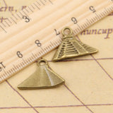 20pcs Charms Egyptian Pyramid 21x15mm Tibetan Bronze Silver Color Pendants Antique Jewelry Making DIY Handmade Craft