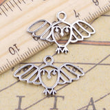 20pcs Charms Expanded Wings Owl 18x29mm Tibetan Bronze Silver Color Pendants Antique Jewelry Making DIY Handmade Craft Pendant h1267