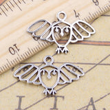 20pcs Charms Expanded Wings Owl 18x29mm Tibetan Bronze Silver Color Pendants Antique Jewelry Making DIY Handmade Craft Pendant h1267