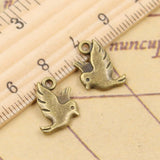 20pcs Charms Fly Bird 15x11mm Tibetan Bronze Silver Color Pendants Antique Jewelry Making DIY Handmade Craft