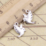 20pcs Charms Fly Bird 15x11mm Tibetan Bronze Silver Color Pendants Antique Jewelry Making DIY Handmade Craft