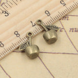 20pcs Charms Fruit Cherry 16x20mm Tibetan Bronze Silver Color Pendants Antique Jewelry Making DIY Handmade Craft