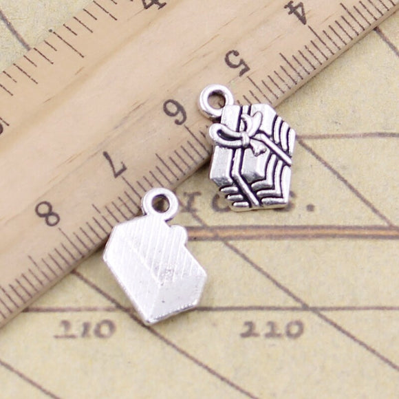20pcs Charms Gift Box Present 15x12mm Tibetan Silver Color Pendants Antique Jewelry Making DIY Handmade Craft Pendant EF4695