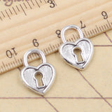 20pcs Charms Heart Lock 19x14mm Tibetan Silver Color Pendants Antique Jewelry Making DIY Handmade Craft