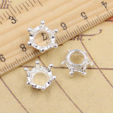 20pcs Charms Hollow Crown 13x6mm Tibetan Bronze Gold Color Silver Color Pendants Antique Jewelry Making DIY Handmade Craft