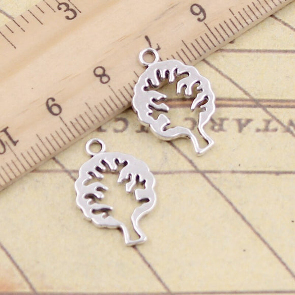 20pcs Charms Hollow Life Tree 20x14mm Tibetan Silver Color Pendants Antique Jewelry Making DIY Handmade Craft Pendant