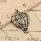 20pcs Charms Hot Air Balloon 25x17mm Tibetan Bronze Silver Color Pendants Antique Jewelry Making DIY Handmade Craft