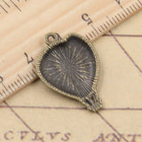 20pcs Charms Hot Air Balloon 25x17mm Tibetan Bronze Silver Color Pendants Antique Jewelry Making DIY Handmade Craft