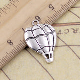 20pcs Charms Hot Air Balloon 25x17mm Tibetan Bronze Silver Color Pendants Antique Jewelry Making DIY Handmade Craft
