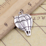 20pcs Charms Hot Air Balloon 25x17mm Tibetan Bronze Silver Color Pendants Antique Jewelry Making DIY Handmade Craft