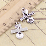 20pcs Charms I Love Basketball 21x20mm Tibetan Silver Color Pendants Antique Jewelry Making DIY Handmade Craft