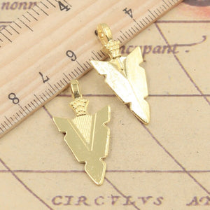 20pcs Charms Indian Arrowhead Dagger 28x15mm Tibetan Bronze Silver Color Pendants Antique Jewelry Making DIY Handmade Craft ef0615