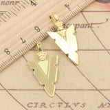 20pcs Charms Indian Arrowhead Dagger 28x15mm Tibetan Bronze Silver Color Pendants Antique Jewelry Making DIY Handmade Craft ef0615