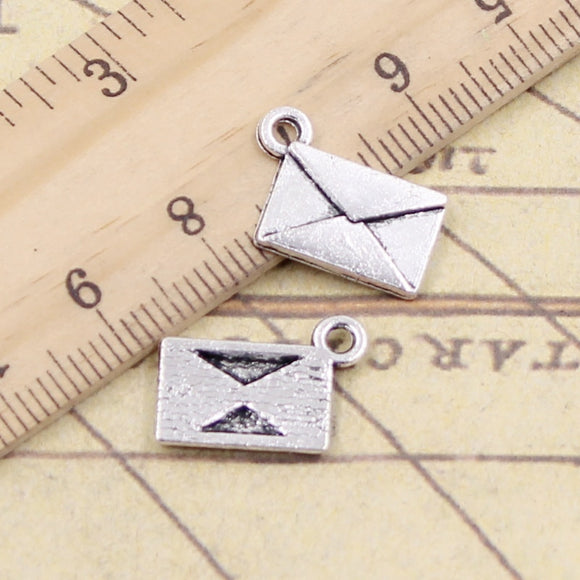 20pcs Charms Letter Envelope 15x11mm Tibetan Silver Color Pendants Antique Jewelry Making DIY Handmade Craft EF4671
