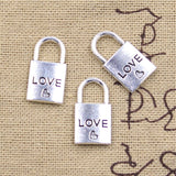 20pcs Charms Love Heart Clock 19x11mm Antique Silver Color Pendants DIY Crafts Making Findings Handmade Tibetan Jewelry