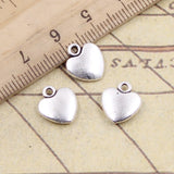 20pcs Charms Lovely Heart 20x8mm Tibetan Bronze Silver Color Pendants Antique Jewelry Making DIY Handmade Craft