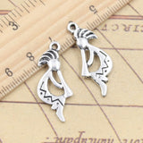 20pcs Charms Native Kokopelli 31x13mm Tibetan Silver Color Pendants Antique Jewelry Making DIY Handmade Craft