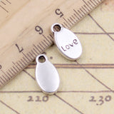 20pcs Charms Plates Inspire Wish Create Believe 15x8mm Tibetan Silver Color Pendants Antique Jewelry Making DIY Handmade Craft