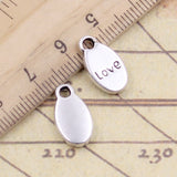 20pcs Charms Plates Inspire Wish Create Believe 15x8mm Tibetan Silver Color Pendants Antique Jewelry Making DIY Handmade Craft