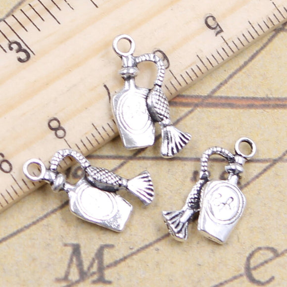 20pcs Charms Pop Wine Bottle 20x8mm Tibetan Silver Color Pendants Antique Jewelry Making DIY Handmade Craft Pendant ef4716