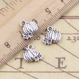 20pcs Charms Pumpkin Thanksgiving Halloween 20x20mm Tibetan Silver Color Pendants Antique Jewelry Making DIY Handmade Craft