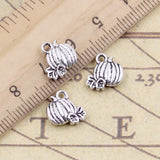 20pcs Charms Pumpkin Thanksgiving Halloween 20x20mm Tibetan Silver Color Pendants Antique Jewelry Making DIY Handmade Craft