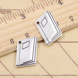 20pcs Charms School Book 18x13mm Tibetan Silver Color Pendants Antique Jewelry Making DIY Handmade Craft