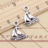 20pcs Charms Ship Boat 18x15mm Tibetan Silver Color Pendants Antique Jewelry Making DIY Handmade Craft EF4632
