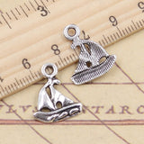 20pcs Charms Ship Boat 18x15mm Tibetan Silver Color Pendants Antique Jewelry Making DIY Handmade Craft EF4632