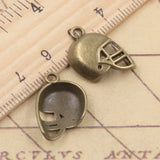 20pcs Charms Soccor Football Helmet 20x15mm Tibetan Bronze Silver Color Pendants Antique Jewelry Making DIY Handmade Craft