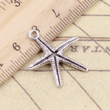 20pcs Charms Starfish 26x22mm Tibetan Silver Color Pendants Antique Jewelry Making DIY Handmade Craft