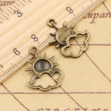 20pcs Charms Sun Cloud 20x17mm Tibetan Bronze Silver Color Pendants Antique Jewelry Making DIY Handmade Craft Pendant