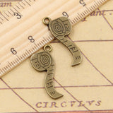 20pcs Charms Tape Measure Ruler 27x11mm Tibetan Bronze Silver Color Pendants Antique Jewelry Making DIY Handmade Craft