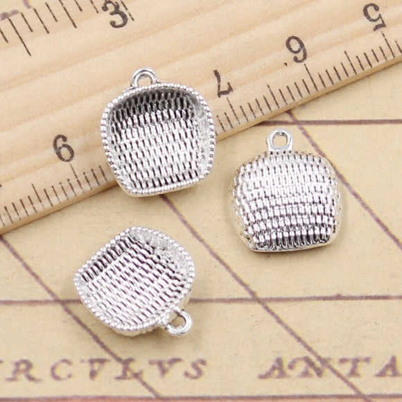 20pcs Charms Tools Dustpan Sieve Loop 15x13mm Tibetan Silver Color Pendants Antique Jewelry Making DIY Handmade Craft