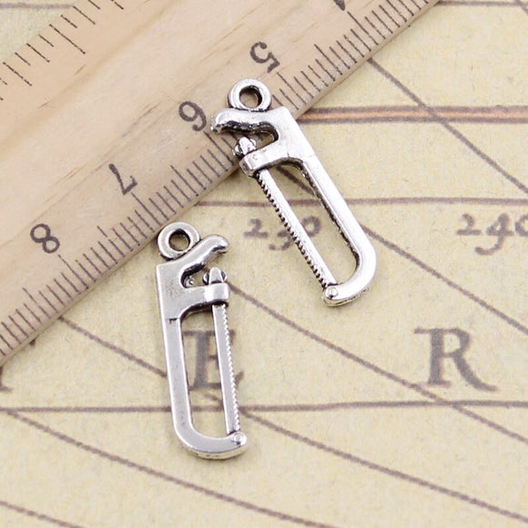 20pcs Charms Tools Saw 25x7mm Tibetan Silver Color Pendants Antique Jewelry Making DIY Handmade Craft