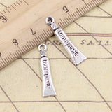 20pcs Charms Tooth Toothpaste 28x6mm Tibetan Bronze Silver Color Pendants Antique Jewelry Making DIY Handmade Craft