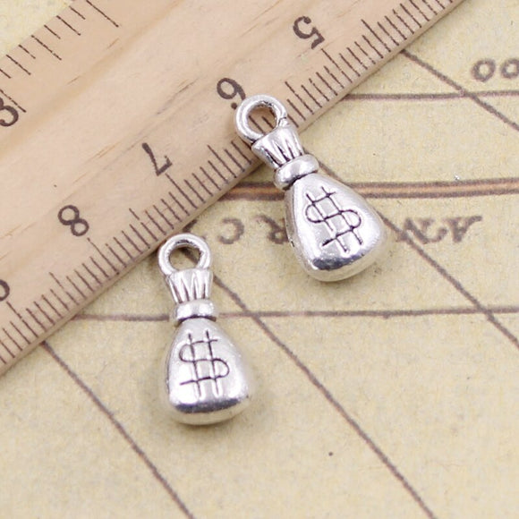 20pcs Charms Wallet Dollar Money 20x9x5mm Tibetan Silver Color Pendants Antique Jewelry Making DIY Handmade Craft