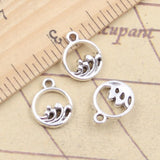 20pcs Charms Waves Surge 14x11mm Tibetan Silver Color Pendants Antique Jewelry Making DIY Handmade Craft