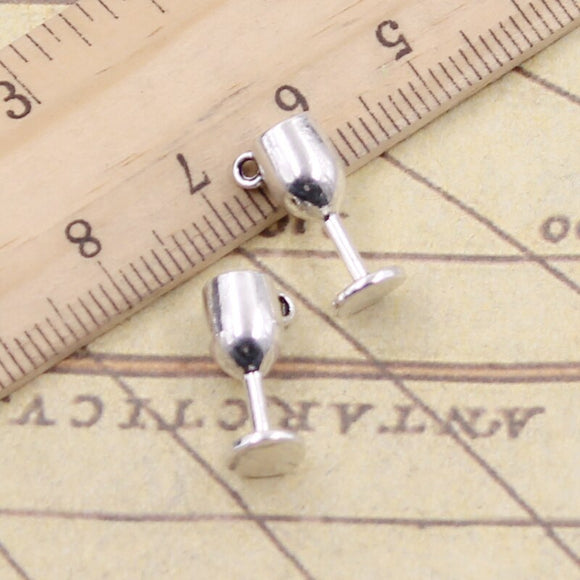 20pcs Charms Wine Glasses 15x6x6mm Tibetan Silver Color Pendants Antique Jewelry Making DIY Handmade Craft ef4326
