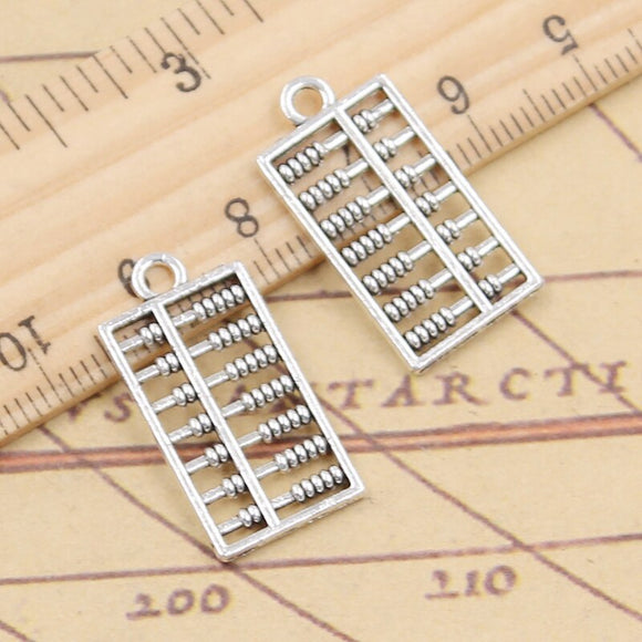 20pcs Charms counting frame abacus 25x12mm Tibetan Silver Color Pendants Antique Jewelry Making DIY Handmade Craft