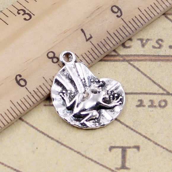 10pcs/Lots 12x24mm Antique Silver Plated Cute Frog Charms Valentine's Day  Lover Pendants Creative Jewelry Making Parts Hand Made - AliExpress